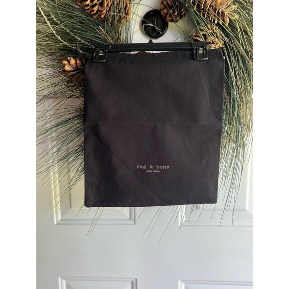 Black Drawstring Rag and Bone Dust Bag - Picture 3 of 7